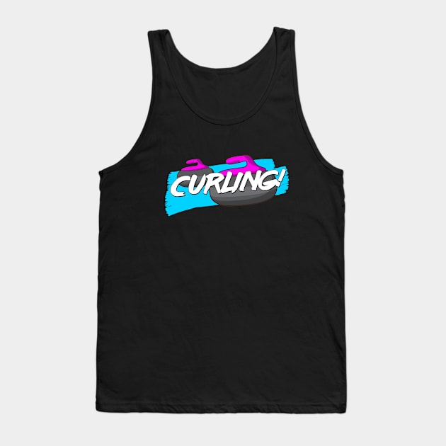 Curling (with an exclamation mark!) Tank Top by itscurling